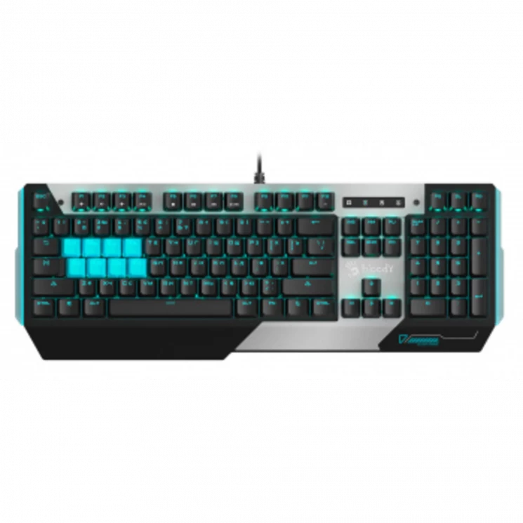 Клавиатура A4Tech Bloody B865 механическая серый/черный USB for gamer LED