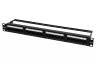 Коммутационная панель SNR, 19" неэкранированная, 1U, 24 порта, cat.5e, горизонтальная заделка