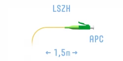 Пигтейл LC/APC SM (0.9) 1.5 m