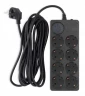 Сетевой фильтр Ippon BK-8-EU-5-10-B 5м (8 розеток) черный (коробка)