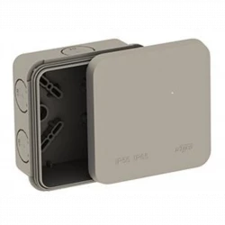 Коробка распределительная ОП 85х85х45мм двухкомпонентная 8 вводов IP65 сер. Ruvinil 67240