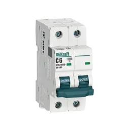 Выключатель автоматический модульный 2п C 6А 10кА ВА-105 DEKraft 13163DEK
