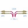 Патчкорд оптический LC/UPC-LC/UPC MM (OM4) Duplex 10 метров