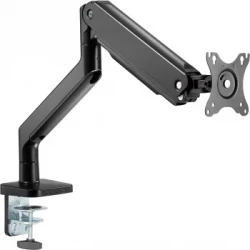 Кронштейн для мониторов Ultramounts UM730 черный 17"-45" макс.16кг крепление к столешнице поворот и