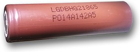 LGDBHG21865, Аккумулятор Li-ion, 3000mAh, 20А, 3.7V высокотоковый (18х65мм)