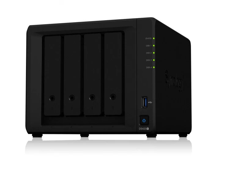 Сетевое хранилище Synology DiskStation DS420+, 4xHDD 3,5", 2х1000Base-T, без дисков