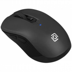 Мышь Оклик 610MWC черный оптическая (1600dpi) беспроводная USB/USB-C для ноутбука (6but)