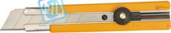 OL-H-1, Нож OLFA с выдвижным лезвием, с резиновыми накладками, 25мм