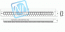 Коммутационная панель SNR, 19" экранированная, 1U, 24 порта, cat.5e, горизонтальная заделка