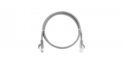 Коммутационный шнур NIKOMAX U/UTP 4 пары, Кат.5е, 24AWG (7х0,205мм), LSZH нг(А)-HFLTx, серый, 10м