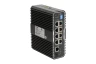 Неуправляемый промышленный 8 портовый PoE коммутатор POWERTONE PUS-TS08GL-i