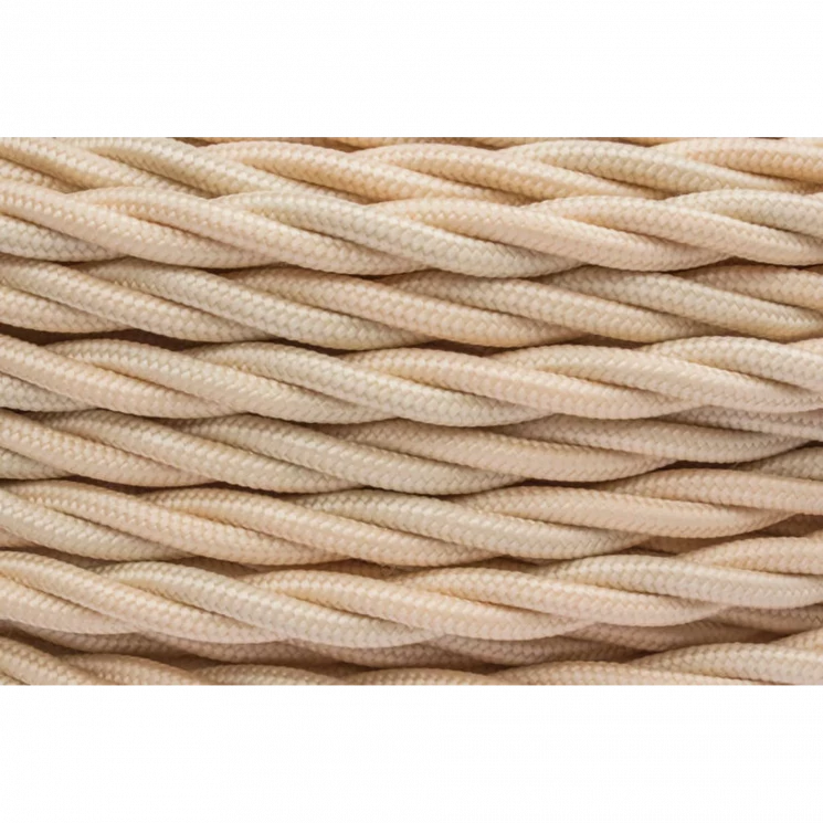 Провод ретро 2х1.5 матов. зол./песочн. (уп.50м) Bironi B1-424-719-50