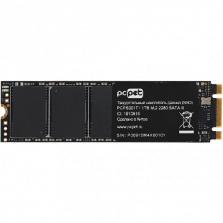 Накопитель SSD PC Pet SATA-III 1TB PCPS001T1 M.2 2280 OEM