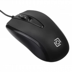 Мышь Оклик 325M черный оптическая (1200dpi) USB для ноутбука (3but)