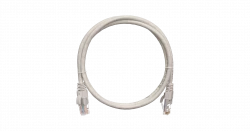 Коммутационный шнур NETLAN U/UTP 4 пары, Кат.5е (Класс D), 100МГц, 2хRJ45/8P8C, заливной, BC (чистая медь), LSZH нг(B)-HF, серый, 1м, уп-ка 10шт.