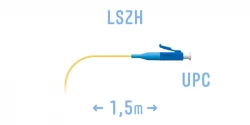 Пигтейл LC/UPC SM (0.9) 1,5 m