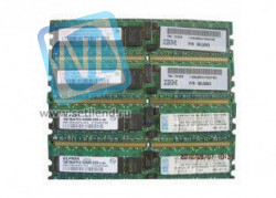 Модуль памяти IBM 39M5808 DDR2 SDRAM RDIMM 2GB Kit (2x1GB), PC2-3200 (400MHz), ECC, CL3, x226x236x336-39M5808(NEW)