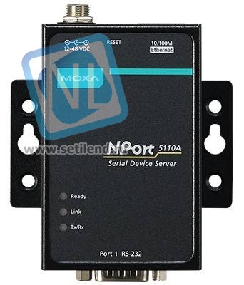 NPort 5110A 1-портовый усовершенствованный асинхронный сервер RS-232 в Ethernet MOXA