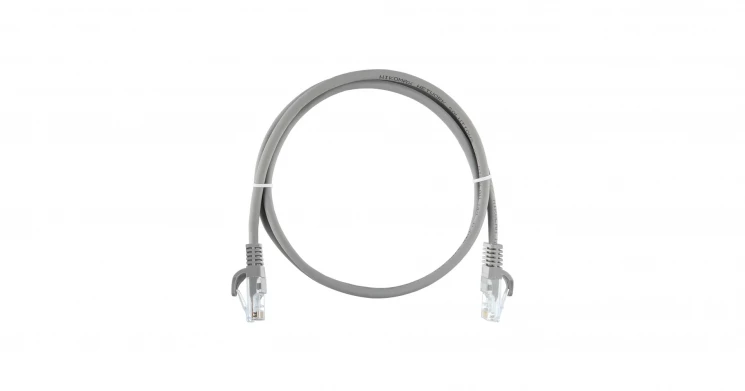 Коммутационный шнур NIKOMAX U/UTP 4 пары, Кат.5е, 24AWG (7х0,205мм), LSZH нг(А)-HFLTx, серый, 20м