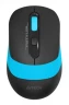 Мышь A4Tech Fstyler FG10S черный/синий оптическая (2000dpi) silent беспроводная USB для ноутбука (4but)