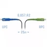 Патчкорд оптический FTTH SC/APC-SC/UPC, кабель 604-03-01, 25 метров