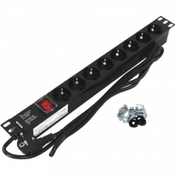 Блок распределения питания NTSS NTSS-PDU-DA2034 гор.размещ. 8xSchuko базовые 16A Schuko 2м