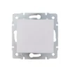Розетка 1-м СП Karina с заземл. с крышкой термопласт механизм бел. LEZARD 707-0288-123B