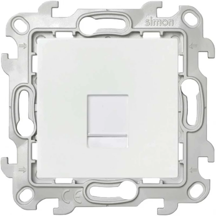 Розетка компьютерная СП Simon 24 RJ45 кат.5E UTP IP20 механизм бел. Simon 2410598-030