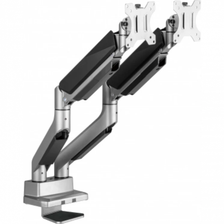 Кронштейн для мониторов Ultramounts UM718 серый 17"-35" макс.15кг крепление к столешнице поворот и н