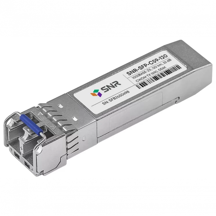Модуль SFP CWDM оптический, дальность до 120км (32dB), 1590нм