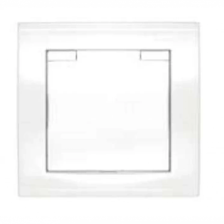 Розетка 1-м СП Бриллиант 16А IP20 с заземл. с крышкой бел. UNIVersal 7947649