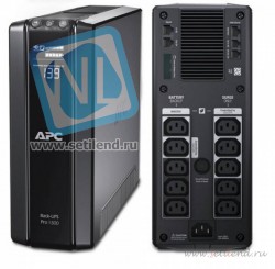 BR1500GI, Back-UPS Pro, Line-Interactive, 1500VA / 865W, Tower, IEC, LCD, Serial+USB, подкл. доп. батарей