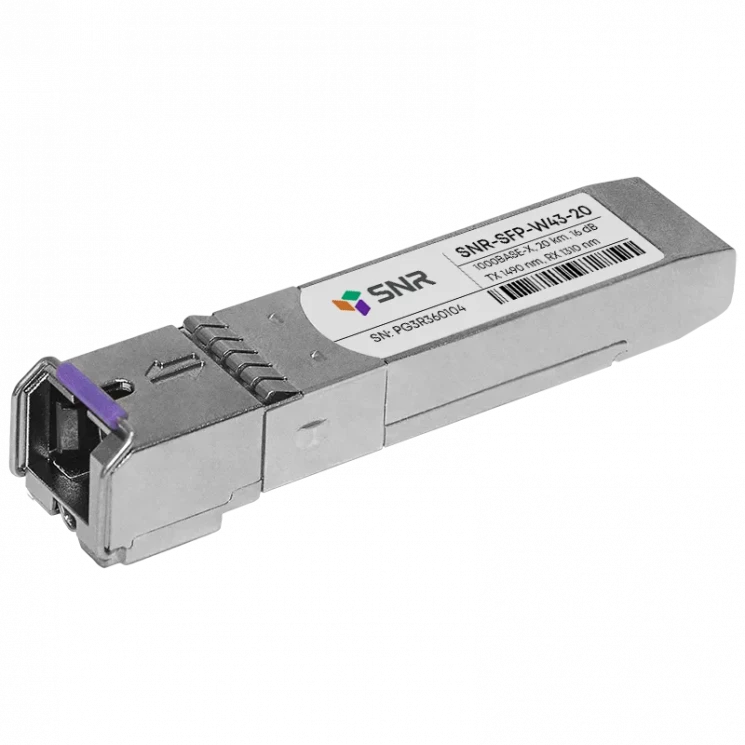 Модуль SFP WDM, дальность до 20км (12dB), 1490/1310nm