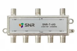 Делитель абонентский SNR-T-610, на 6 отводов, вносимое затухание IN-TAP 10dB.