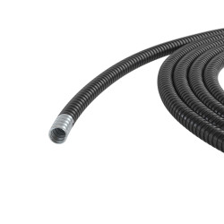 Металлорукав DN 40мм в герметичной ПВХ изоляции низкотемпературный Dвн.40.0мм Dнар.46.0 25м черн. DK