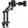 Кронштейн для мониторов Ultramounts UM727B черный 17"-32" макс.9кг крепление к столешнице поворот и