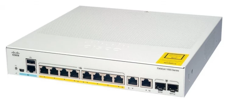 Коммутатор Cisco Catalyst C1000-8P-E-2G-L