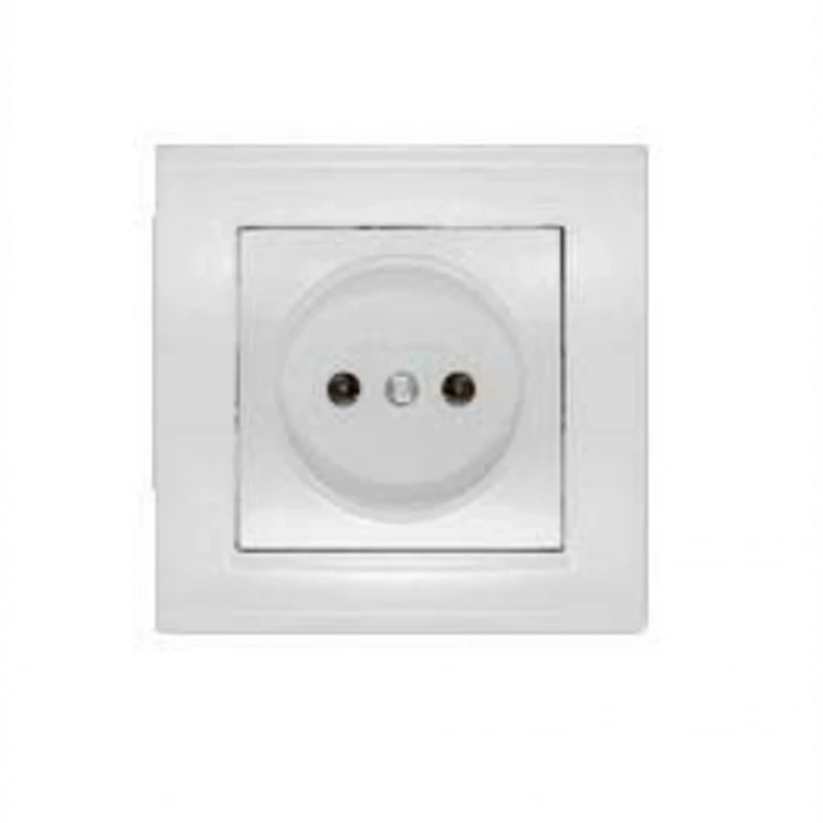 Розетка 1-м СП Бриллиант 16А IP20 без заземл. бел. UNIVersal 7947588