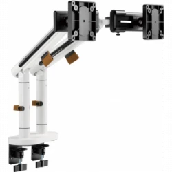 Кронштейн для мониторов Ultramounts UM727W белый 17"-32" макс.9кг крепление к столешнице поворот и н