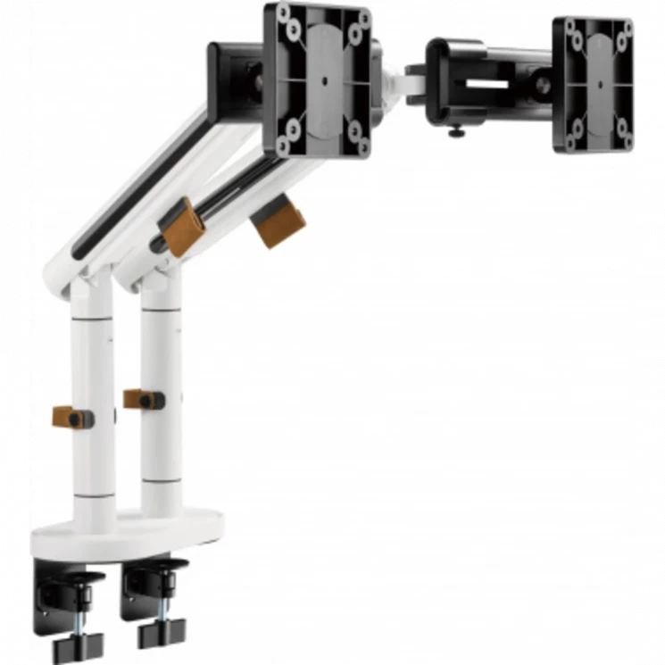 Кронштейн для мониторов Ultramounts UM727W белый 17"-32" макс.9кг крепление к столешнице поворот и н