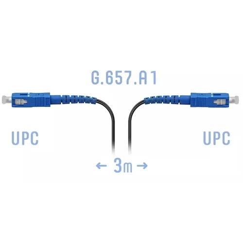Патчкорд оптический SC/UPC, кабель BO-FTTH-F-1, 3 метра