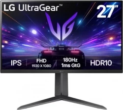 Монитор LG 27" UltraGear 27GS65F-B черный IPS LED 16:9 HDMI матовая HAS 300cd 178гр/178гр 1920x1080
