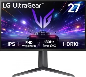 Монитор LG 27" UltraGear 27GS65F-B черный IPS LED 16:9 HDMI матовая HAS 300cd 178гр/178гр 1920x1080