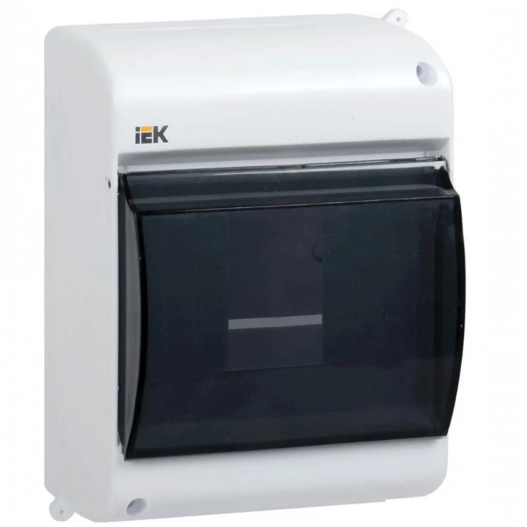 Корпус ОП КМПн 2/4 Krepta 3 IP30 для 4-х авт. выкл. прозр. крышка пластик. бел. IEK MKP42-N-04-30-12