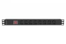 Блок розеток серии SNR-PDU базовый на 8xC13, без шнура питания с вилкой C14, 10A
