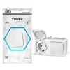 Блок ОП Dita (розетка 16А 250В с заземл. + 1-кл. выкл. 10А) IP54 бел. TOKOV ELECTRIC TKL-DT-V1RZ-C01