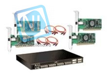 Коммутатор QLogic SAN-C4000 1xSwitch SB5600 8 port 4Gb, 4xHBA QLA2460-CK, 8x4GB SFPs, 4xkabel LC-LC 5m-SAN-C4000(NEW)
