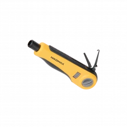 Инструмент NIKOMAX для заделки витоИнструмент NIKOMAX для заделки витой пары, ударного типа, 2 уровня регулировки силы удара, крепление Twist-Lock, бе