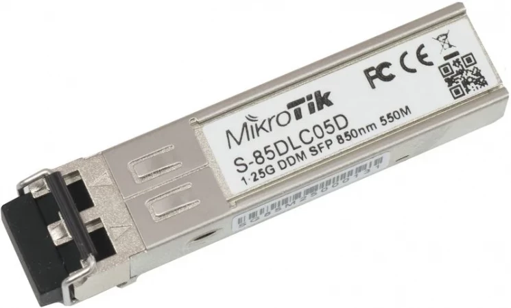 Модуль Mikrotik SFP оптический, 1.25G, дальность до 550м, 850нм