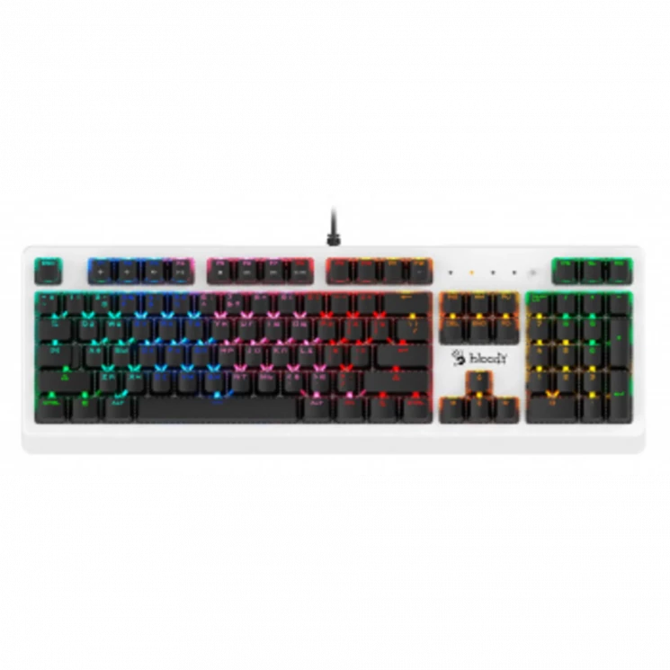 Клавиатура A4Tech Bloody B810RC механическая белый/черный USB for gamer LED